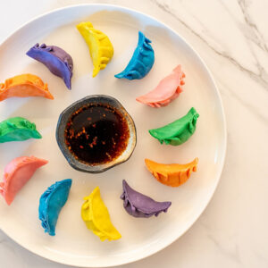 rainbow gyoza cooking class